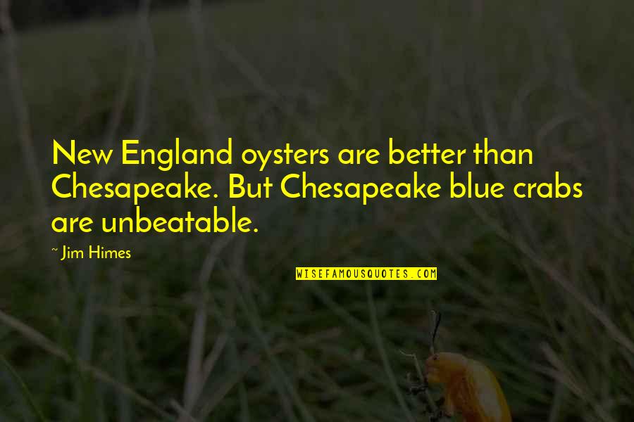 Jim Himes Quotes By Jim Himes: New England oysters are better than Chesapeake. But