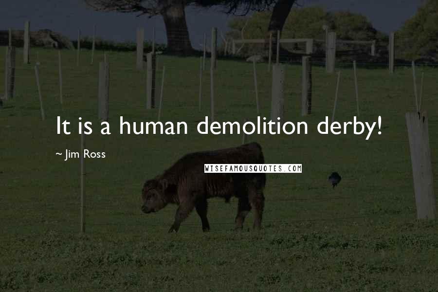 Jim Ross quotes: It is a human demolition derby!