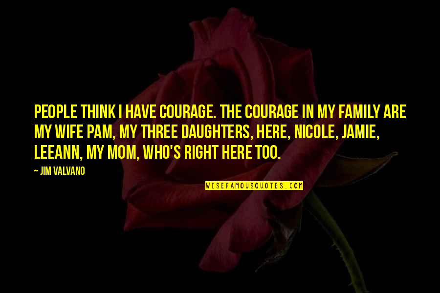 Jim Valvano Quotes By Jim Valvano: People think I have courage. The courage in