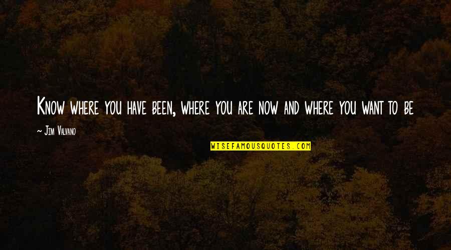 Jim Valvano Quotes By Jim Valvano: Know where you have been, where you are