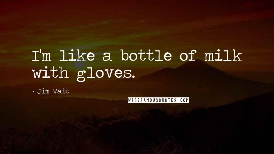 Jim Watt quotes: I'm like a bottle of milk with gloves.
