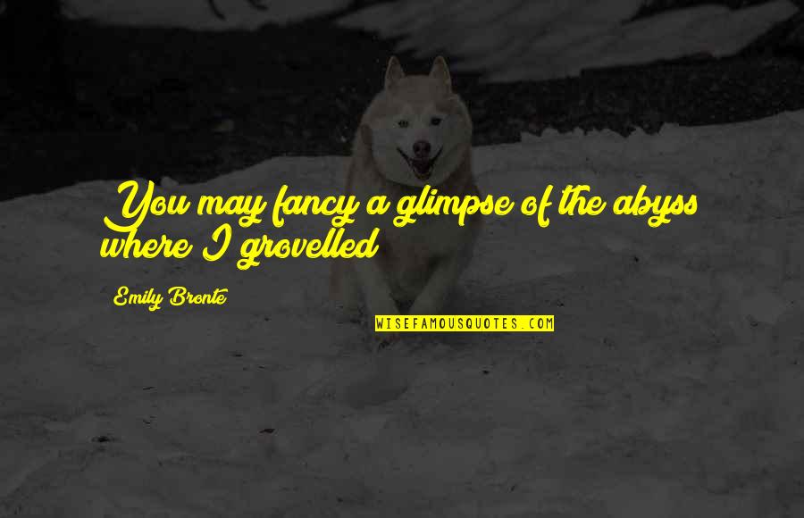 Jingsheng Root Quotes By Emily Bronte: You may fancy a glimpse of the abyss Jingsheng Root Quotes By Emily Bronte: You may fancy a glimpse of the abyss
