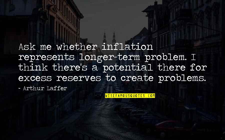 Jintan Anohana Quotes By Arthur Laffer: Ask me whether inflation represents longer-term problem. I