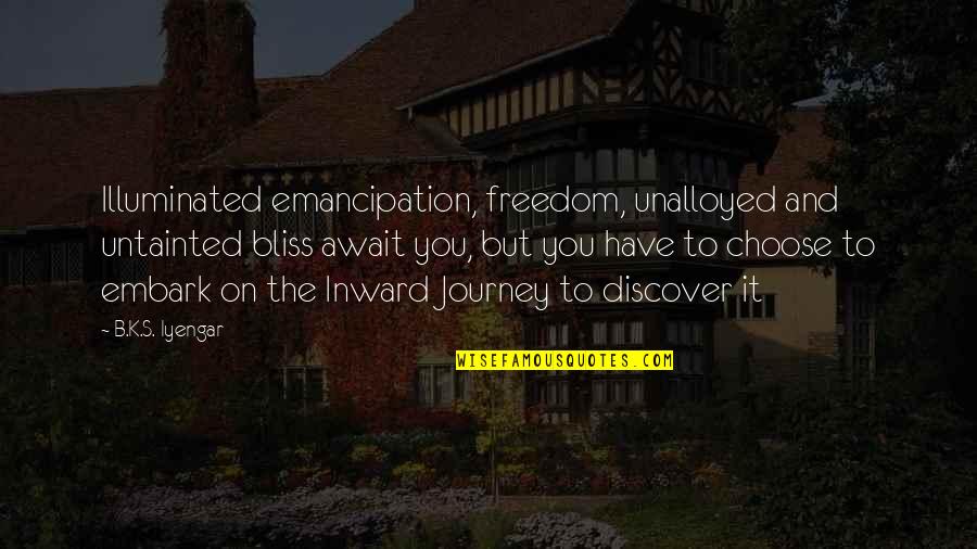 Jo Exotic Quotes By B.K.S. Iyengar: Illuminated emancipation, freedom, unalloyed and untainted bliss await Jo Exotic Quotes By B.K.S. Iyengar: Illuminated emancipation, freedom, unalloyed and untainted bliss await
