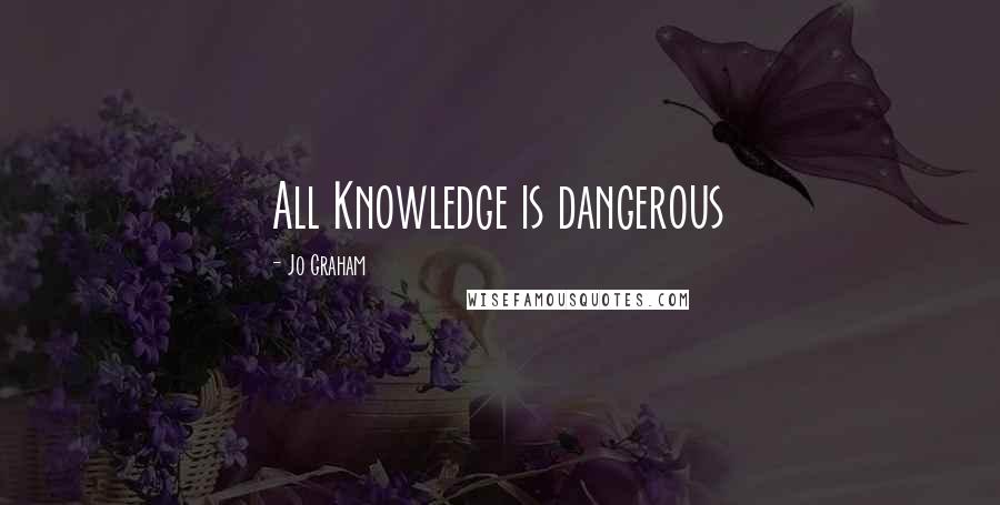 Jo Graham quotes: All Knowledge is dangerous