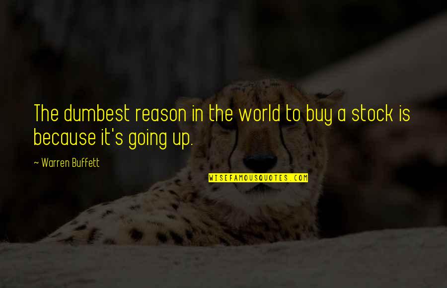 Joachim Meyer Quotes By Warren Buffett: The dumbest reason in the world to buy
