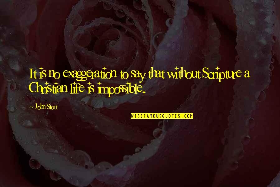 Joackim Phenix Quotes By John Stott: It is no exaggeration to say that without