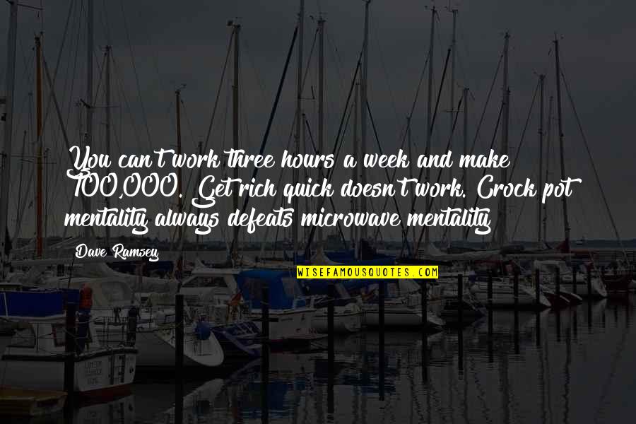 Joakim Quotes By Dave Ramsey: You can't work three hours a week and