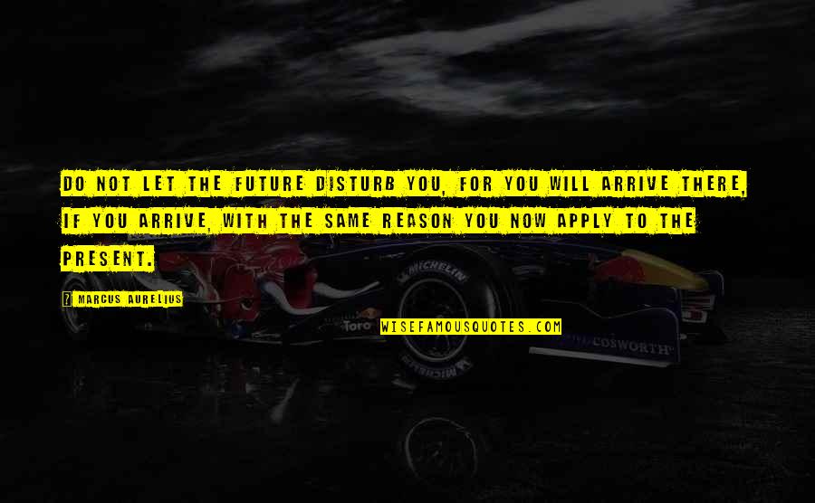 Joan Aiken Quotes By Marcus Aurelius: Do not let the future disturb you, for Joan Aiken Quotes By Marcus Aurelius: Do not let the future disturb you, for