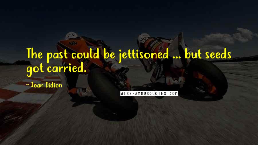 Joan Didion quotes: The past could be jettisoned ... but seeds got carried.