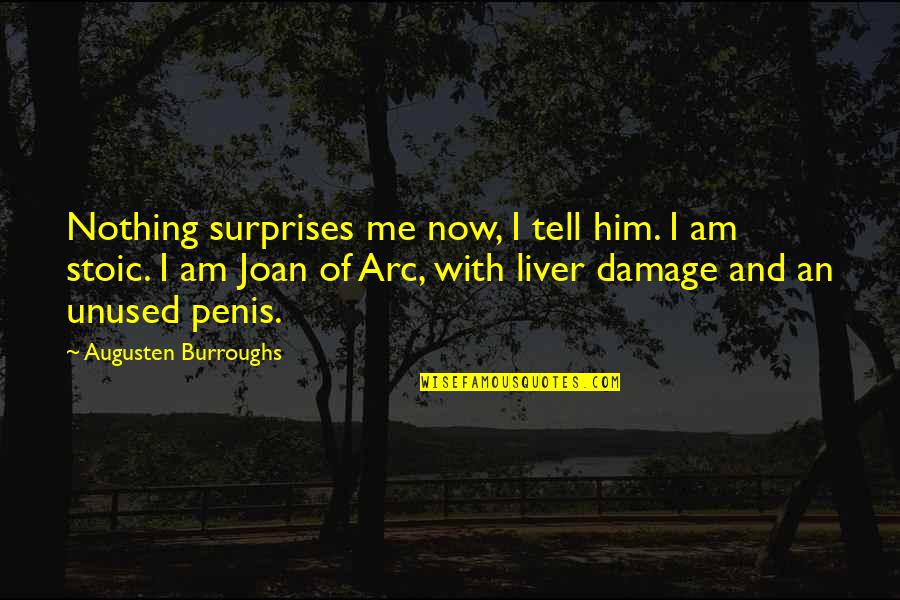Joan Of Arc's Quotes By Augusten Burroughs: Nothing surprises me now, I tell him. I