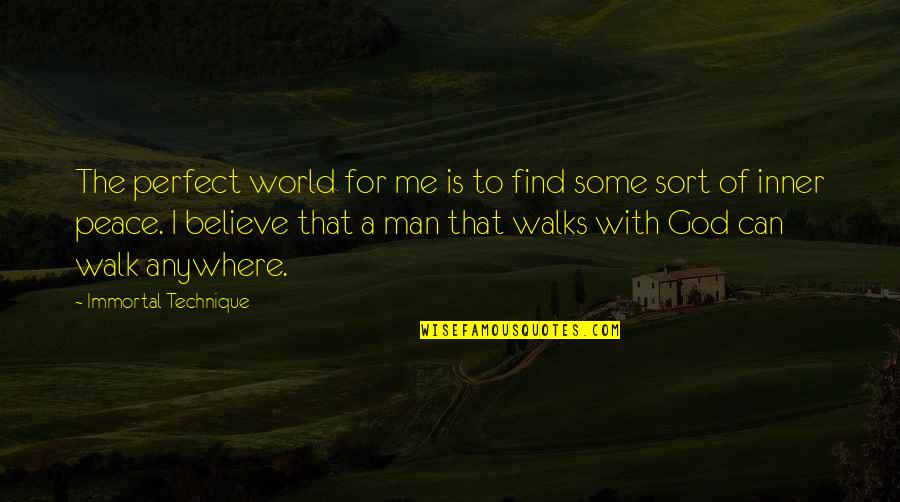 Joan Osborne Quotes By Immortal Technique: The perfect world for me is to find