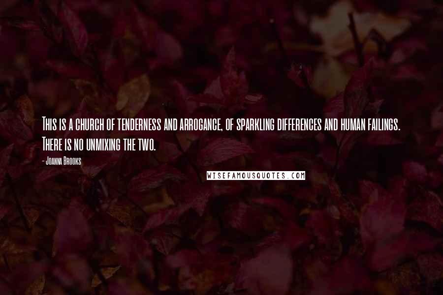 Joanna Brooks quotes: This is a church of tenderness and arrogance, of sparkling differences and human failings. There is no unmixing the two.