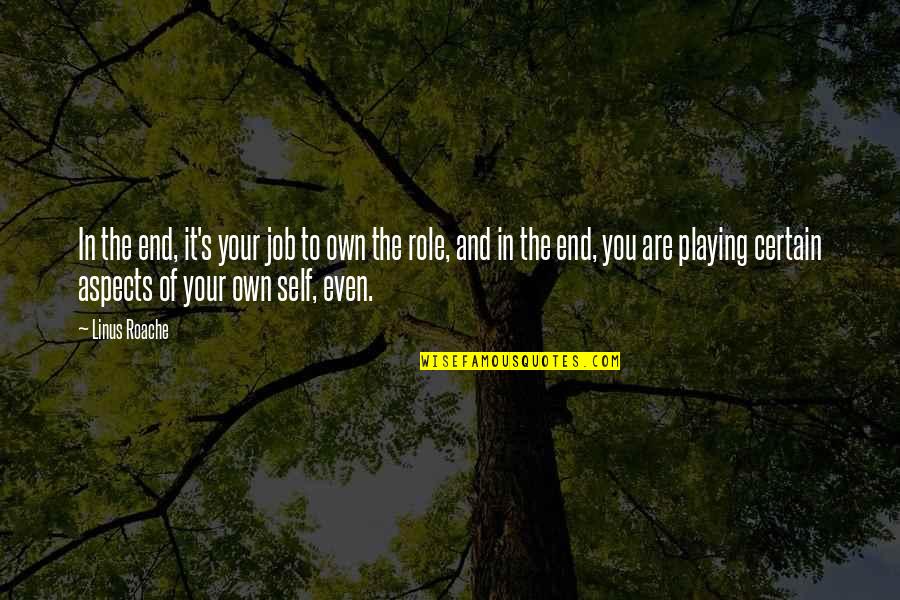 Job Role Quotes By Linus Roache: In the end, it's your job to own