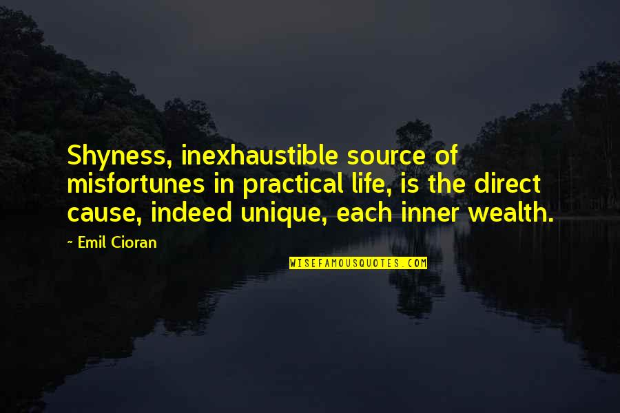 Jobserve India Quotes By Emil Cioran: Shyness, inexhaustible source of misfortunes in practical life, Jobserve India Quotes By Emil Cioran: Shyness, inexhaustible source of misfortunes in practical life,