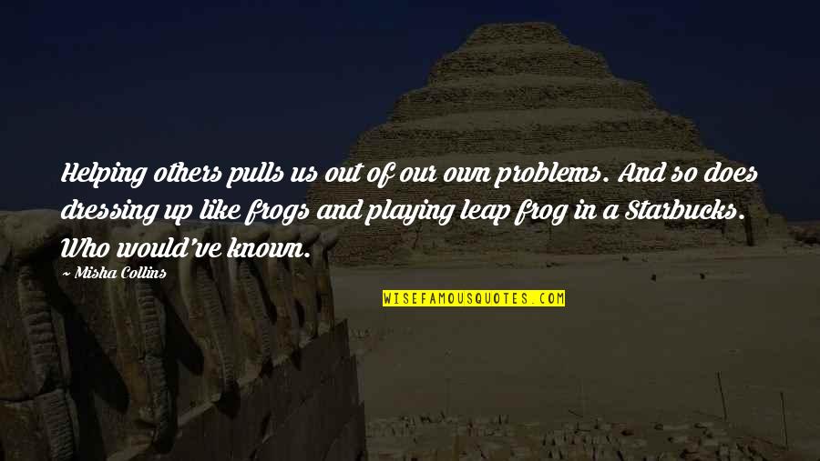 Joci Quotes By Misha Collins: Helping others pulls us out of our own Joci Quotes By Misha Collins: Helping others pulls us out of our own