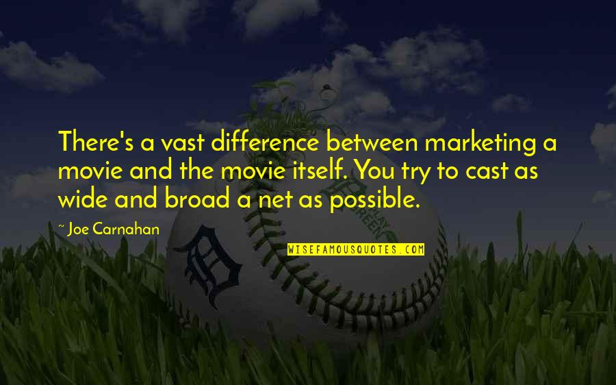 Joe Carnahan Quotes By Joe Carnahan: There's a vast difference between marketing a movie