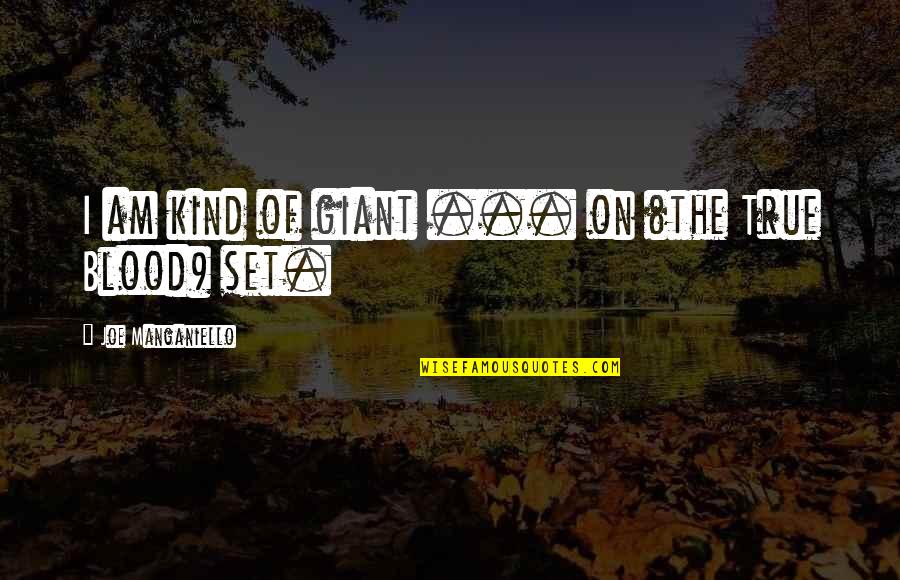 Joe Manganiello Quotes By Joe Manganiello: I am kind of giant ... on (the