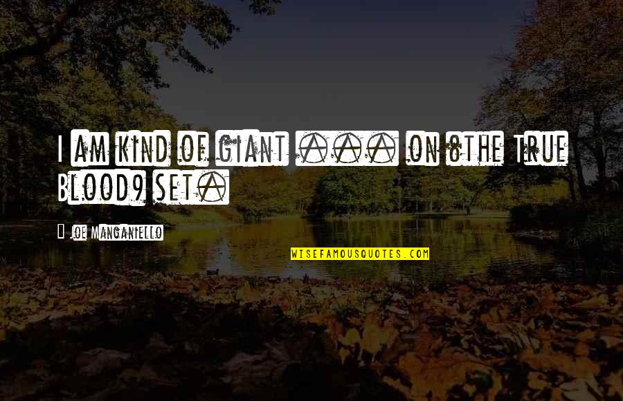 Joe Manganiello Quotes By Joe Manganiello: I am kind of giant ... on (the Joe Manganiello Quotes By Joe Manganiello: I am kind of giant ... on (the