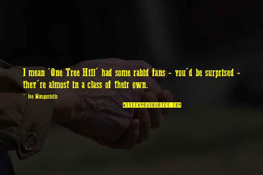 Joe Manganiello Quotes By Joe Manganiello: I mean 'One Tree Hill' had some rabid Joe Manganiello Quotes By Joe Manganiello: I mean 'One Tree Hill' had some rabid