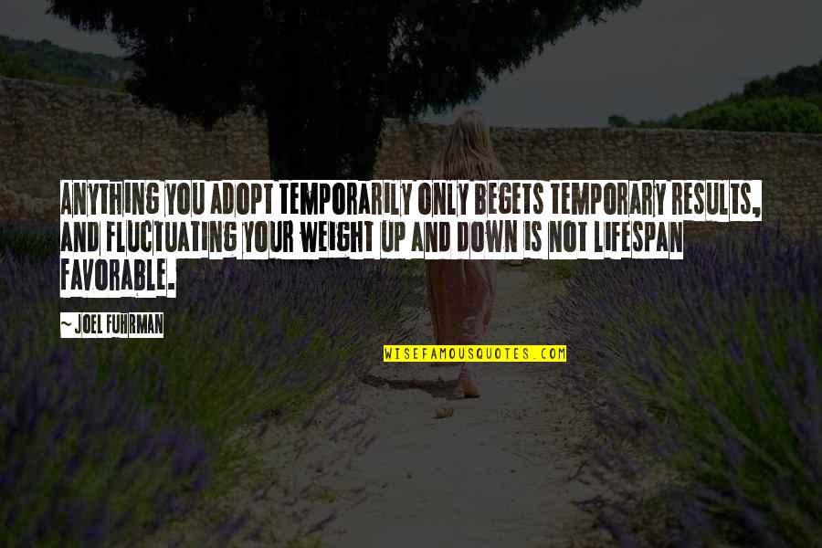 Joel Fuhrman Quotes By Joel Fuhrman: Anything you adopt temporarily only begets temporary results,