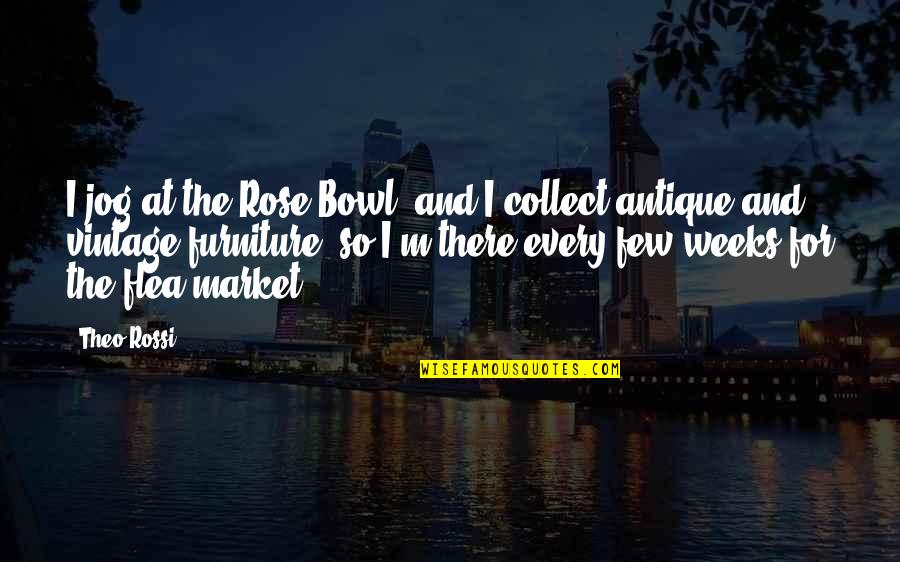 Jog Quotes By Theo Rossi: I jog at the Rose Bowl, and I Jog Quotes By Theo Rossi: I jog at the Rose Bowl, and I