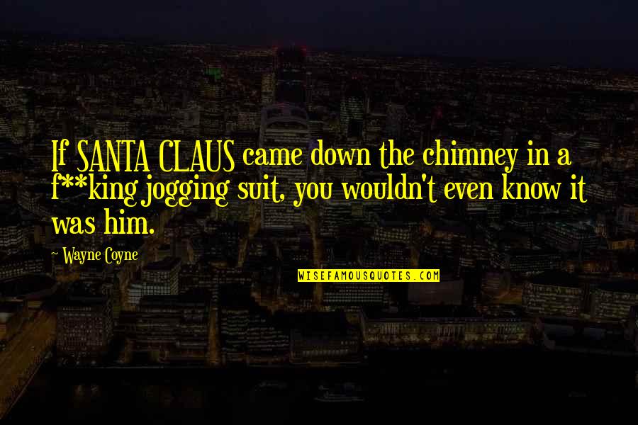 Jogging's Quotes By Wayne Coyne: If SANTA CLAUS came down the chimney in