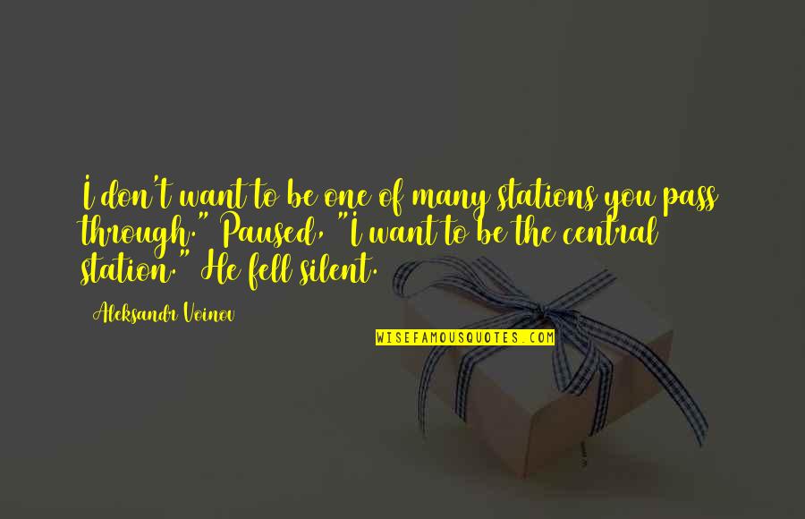 Johann Voss Quotes By Aleksandr Voinov: I don't want to be one of many