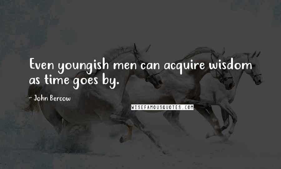 John Bercow quotes: Even youngish men can acquire wisdom as time goes by.