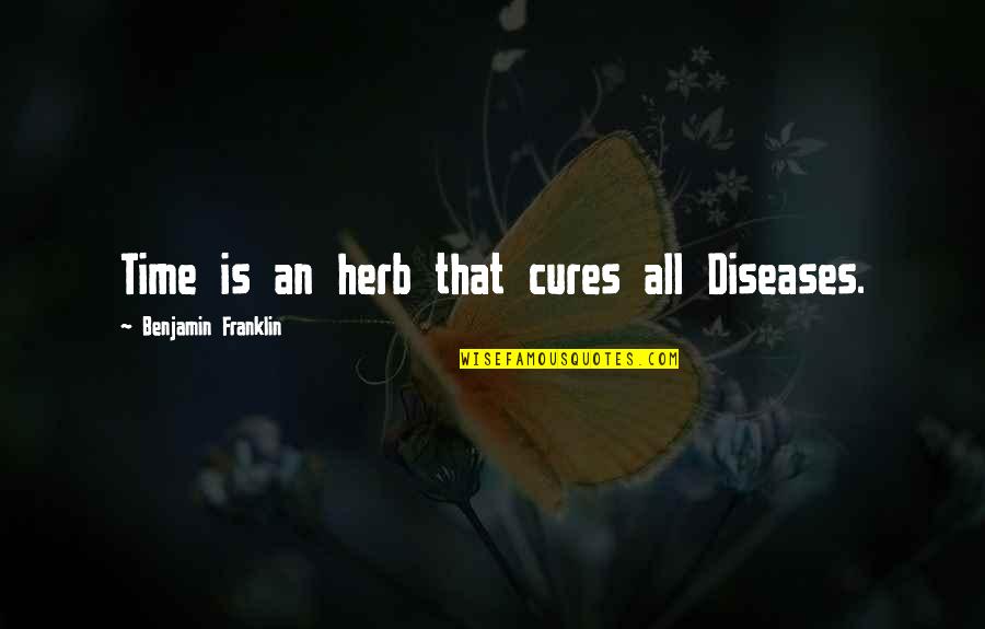 John Crossan Quotes By Benjamin Franklin: Time is an herb that cures all Diseases. John Crossan Quotes By Benjamin Franklin: Time is an herb that cures all Diseases.