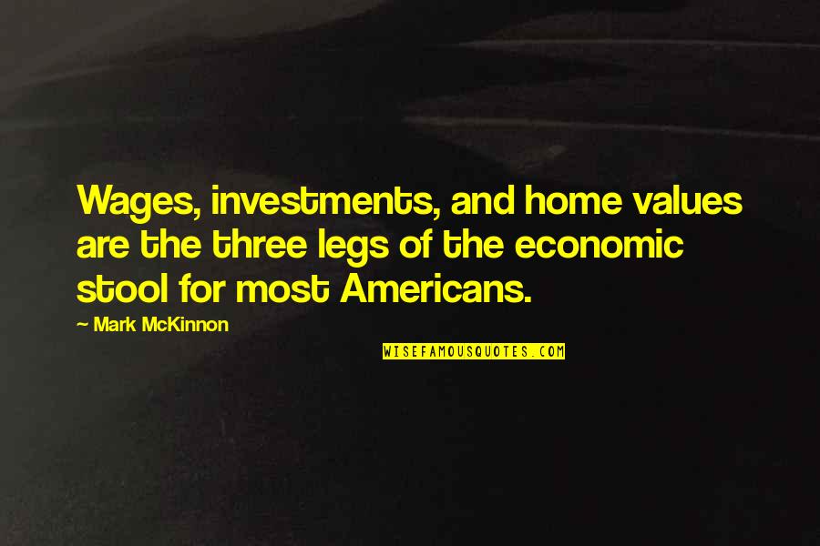 John Fisher Quotes By Mark McKinnon: Wages, investments, and home values are the three