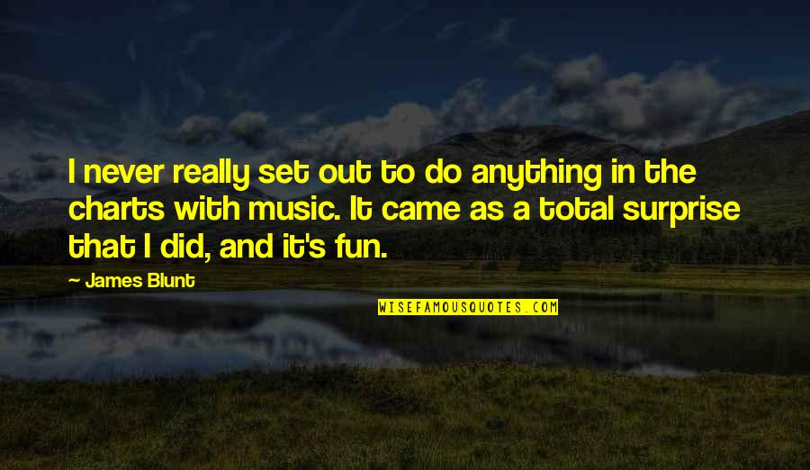 John Henry Newman History Quote Quotes By James Blunt: I never really set out to do anything