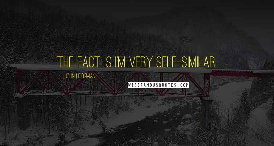 John Hodgman quotes: The fact is I'm very self-similar.