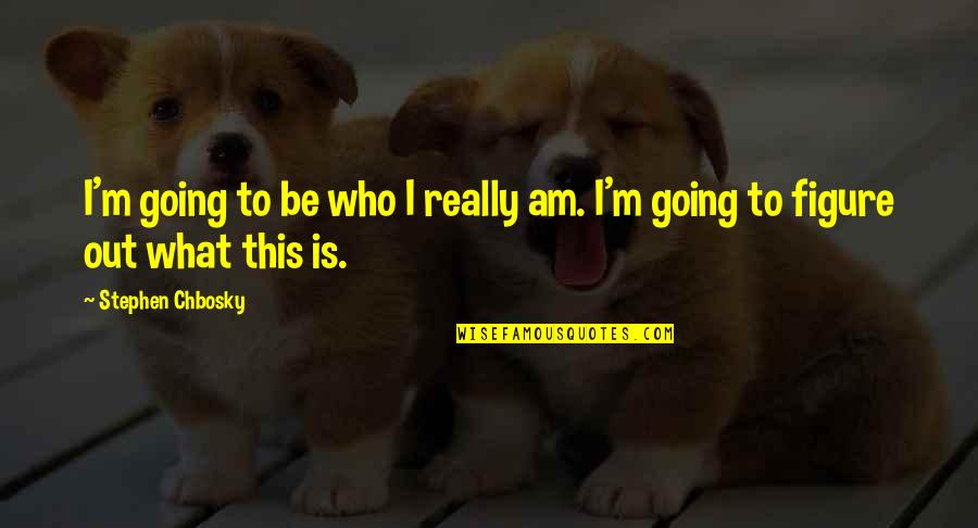 John Kay Inventor Quotes By Stephen Chbosky: I'm going to be who I really am.