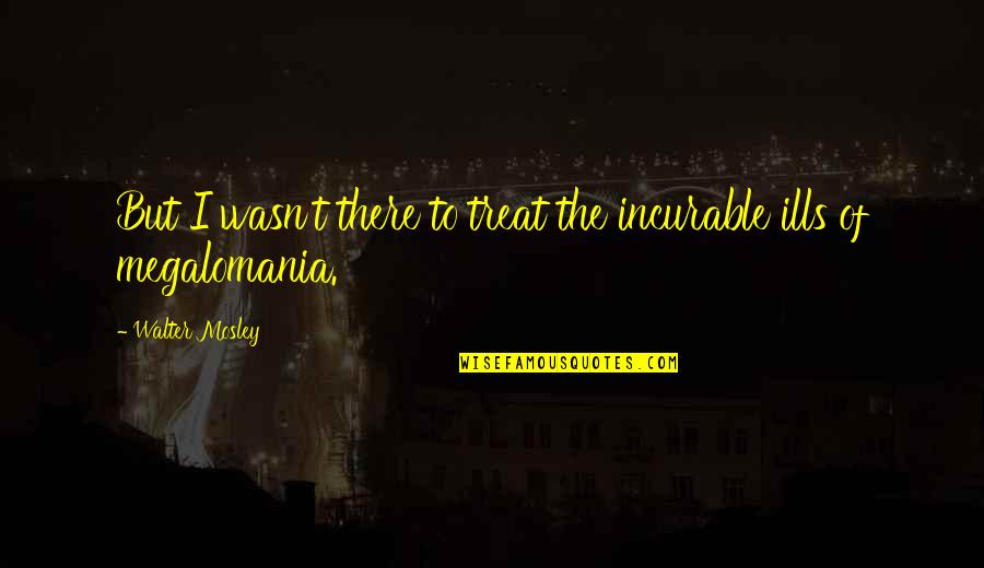 John Leguizamo John Wick Quotes By Walter Mosley: But I wasn't there to treat the incurable