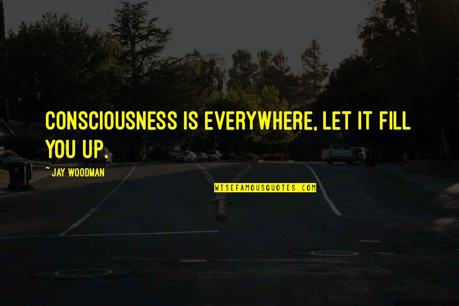 John Luther Quotes By Jay Woodman: Consciousness is everywhere, let it fill you up.