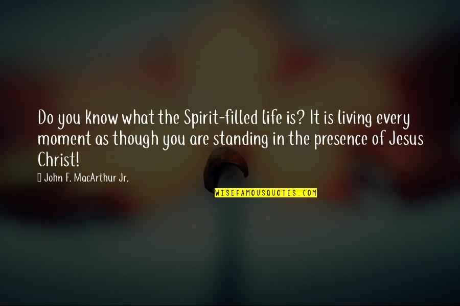 John Macarthur Quotes By John F. MacArthur Jr.: Do you know what the Spirit-filled life is?