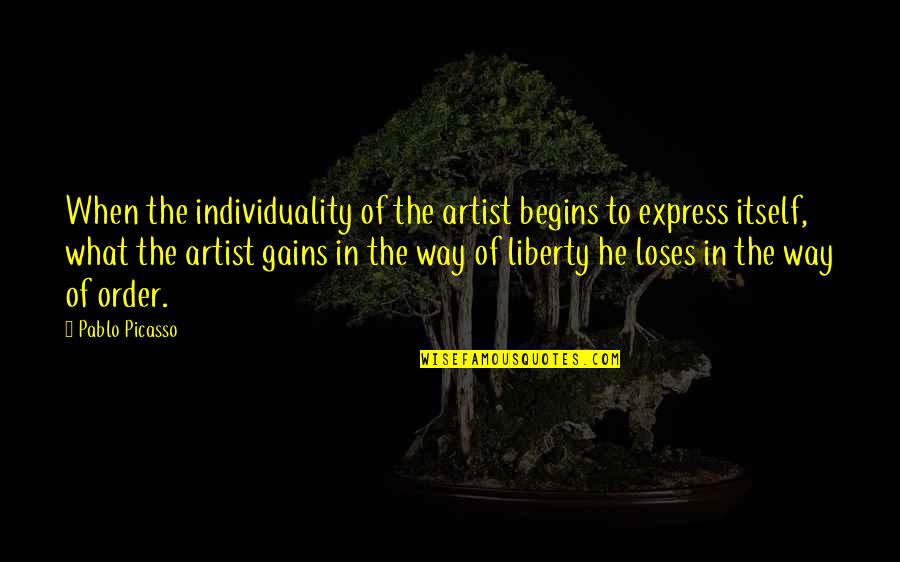 John Maxwell Mentoring Quotes By Pablo Picasso: When the individuality of the artist begins to