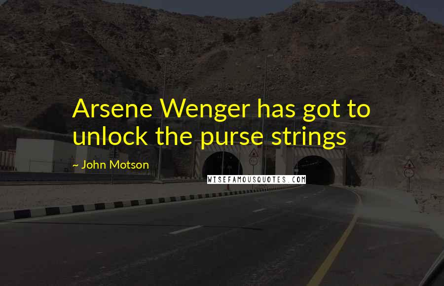 John Motson quotes: Arsene Wenger has got to unlock the purse strings