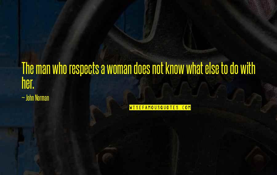 John Norman Quotes By John Norman: The man who respects a woman does not