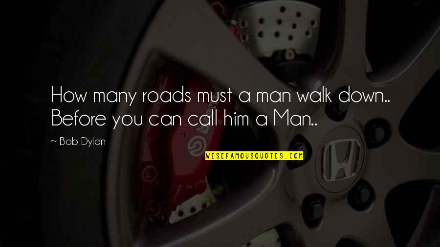 John Priestley Quotes By Bob Dylan: How many roads must a man walk down..