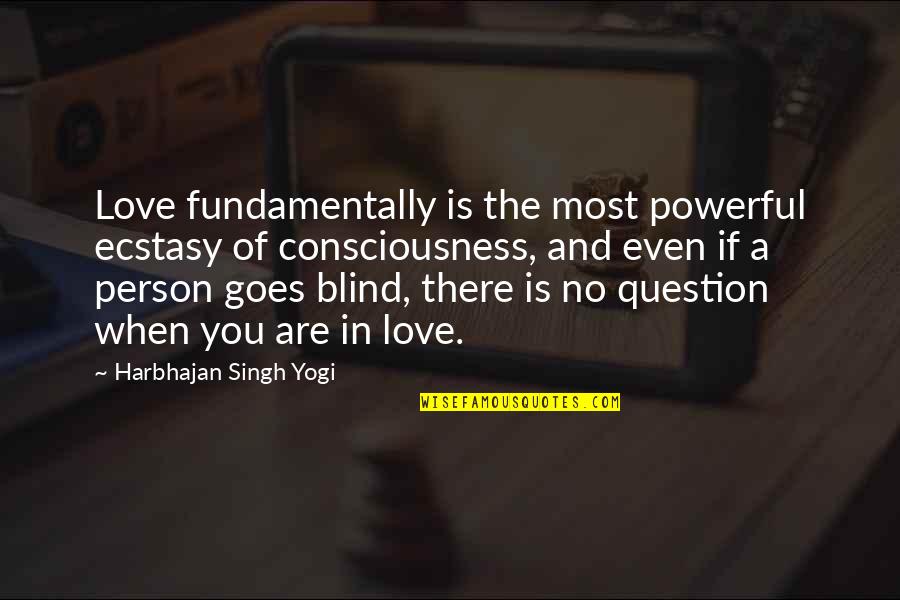 John Seeley Quotes By Harbhajan Singh Yogi: Love fundamentally is the most powerful ecstasy of John Seeley Quotes By Harbhajan Singh Yogi: Love fundamentally is the most powerful ecstasy of
