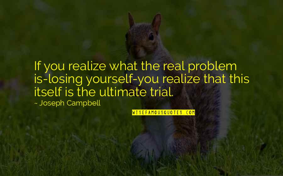 John Simm Master Quotes By Joseph Campbell: If you realize what the real problem is-losing John Simm Master Quotes By Joseph Campbell: If you realize what the real problem is-losing