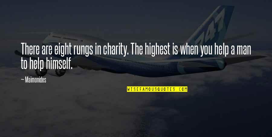 John Steinbeck Montana Quote Quotes By Maimonides: There are eight rungs in charity. The highest