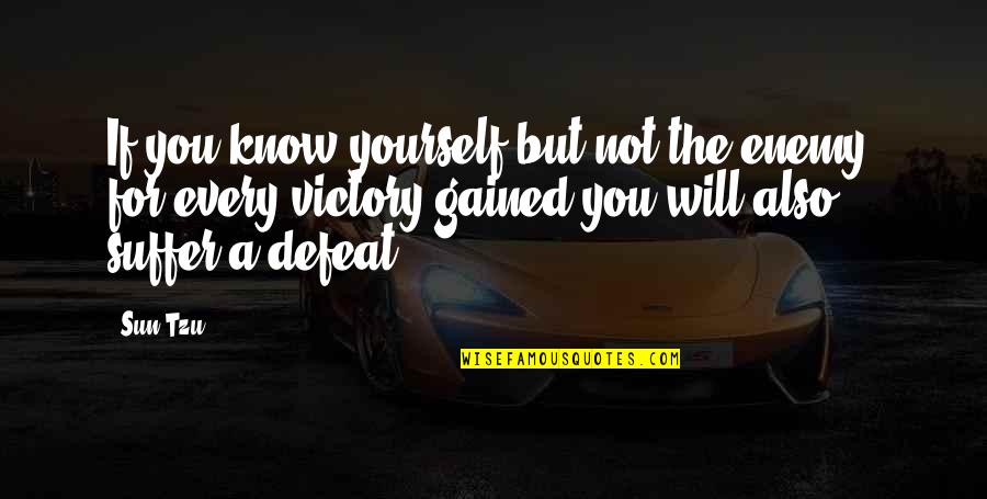John The Baptist Quotes By Sun Tzu: If you know yourself but not the enemy, John The Baptist Quotes By Sun Tzu: If you know yourself but not the enemy,