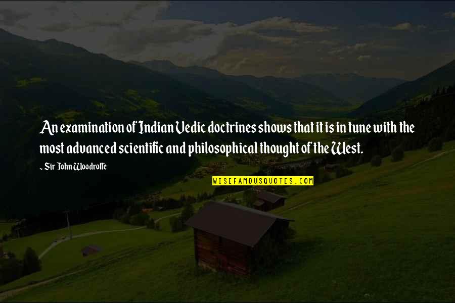 John Woodroffe Quotes By Sir John Woodroffe: An examination of Indian Vedic doctrines shows that John Woodroffe Quotes By Sir John Woodroffe: An examination of Indian Vedic doctrines shows that