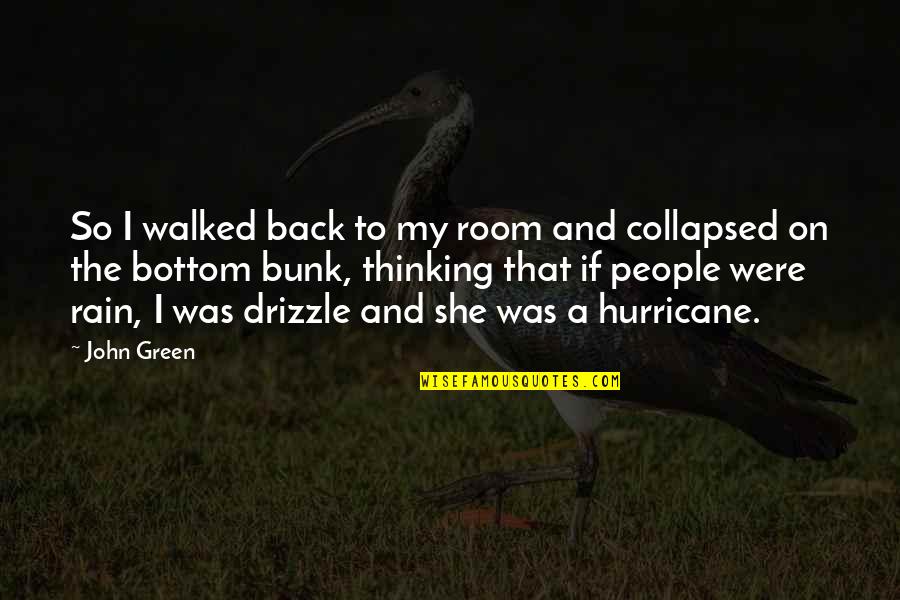 Johngreen Quotes By John Green: So I walked back to my room and Johngreen Quotes By John Green: So I walked back to my room and
