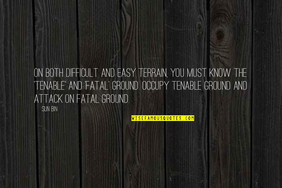Jojo Rohan Quotes By Sun Bin: On both difficult and easy terrain, you must Jojo Rohan Quotes By Sun Bin: On both difficult and easy terrain, you must