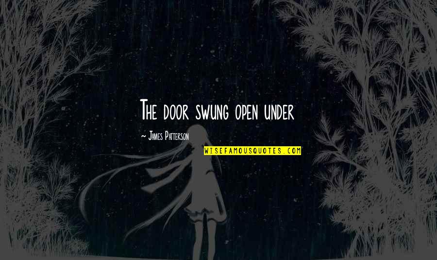 Joker Animated Series Quotes By James Patterson: The door swung open under