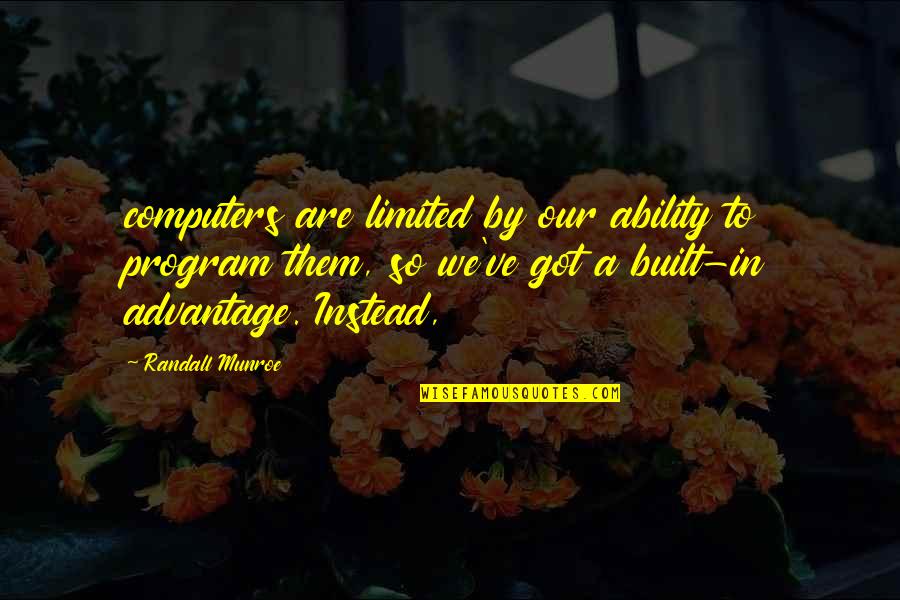 Jokesters Comedy Quotes By Randall Munroe: computers are limited by our ability to program